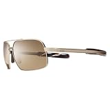 Nike Guard Rail Sunglasses - Brushed Gold with Brown Acetate Tip Frame w/ Brown Lens - EV0382-703