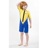XCel Toddler Lycra Shorty Wetsuit for Sun Protection (Frontzip)