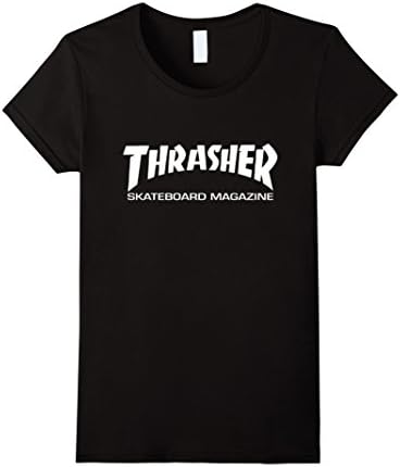 Women's Thrasher Skateboard Magazine TShirt Small Black