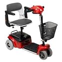 Scootie 4 Wheel Compact Travel Scooter - Color Blue