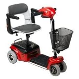 Scootie 4 Wheel Compact Travel Scooter - Color Blue
