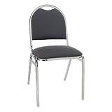 Alera Round Back Stacking Chairs w/Gray Fabric