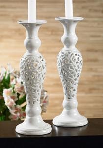 LARGE CERAMIC CANDLESTICKS - CERAMIC CANDLESTICKS