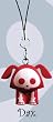 Skelanimals - Cute As Hell PVC Figure Mobile Straps - Dax the Dog (CHARMS)