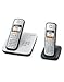 Siemens Gigaset C385 Duo ECO schnurloses DECT Telefon (Farbdisplay, Anrufbeantworter, zusätzliches Mobilteil inkl. Ladeschale) titanium