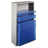 Hama DVD Rack 20 - Media storage - wood - silver - 20 x DVD