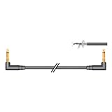 Planet Waves Right-Angle Gold-Plated 1/4-1/4 Patch Cables/2 Pack, 6 Inches