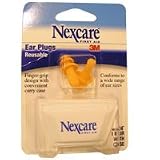 3M Nexcare Ear Plugs Reusable - 1 Pair, 2 Packs