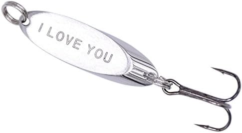 Vincy I Love You Hand Stamped Lure Fisherman Gift - Groom Gift, Fathers Day Gift From Daughter White