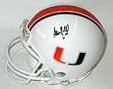 Antrel Rolle Signed Miami Riddell Replica Mini Helmet