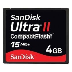 SanDisk SDCFH-004G-A11 4GB/15MB Ultra II CF Card ( US Retail Package )