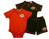 Cincinnati Reds 3 Piece Infant Creeper Set