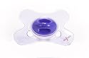 Mini Dental Soother Clear Blue Print (0-6 months)