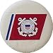 United States Coast Guard white tire cover, Size F