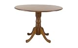Carolina Cottage 42-Inch Round Drop Leaf Table, Cherry