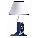 Cal Lighting BO-5610 Blue/Ivory 60W Cowboy Lamp