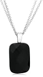 Sterling Silver Faceted Black Onyx Removable Pendant by David Sigal