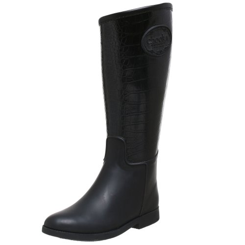 Chooka Women's Croco Rain Boot,Black,9 M US