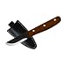 Condor Tool and Knife Bushcraft Basic 2-Inch Black Blade, Walnut Handle, Leather Sheath