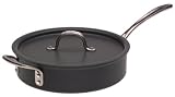 Calphalon Commercial Hard-Anodized 3-Quart Sauté Pan with Lid by Calphalon