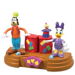 Childrens Toyshop  Toys : Talkin' Bobbin' Figures 2-Pack: Goofy Magic Show with Goofy & Daisy