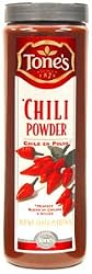 Tone's Chili Powder - 20 oz. shaker