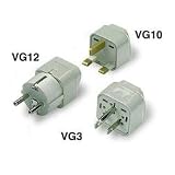 Lewis N. Clark Grounded Great Britain/Africa Adapter Plug - set of 2 (As Shown)