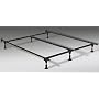 Heavy Duty King Metal Bed Frame with Center Support and 6 Glide Supports Fully Adjustable Queen, King, Cal King