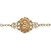 The Perfect 10K 7.25-inch Tri Color Gold Angel Bracelet