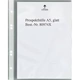 Produkt-Bild: 5 Star 80974X Prospekth&uuml;llen A5 glasklar oben 60my PP Inh.100