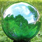 E-V 12" Translucent Rainbow Green Gazing Globe