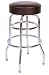 Commercial Grade Black Restaurant Swivel Bar Stool - Made in USA