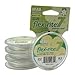 Pearl Silver Flex Rite Beading Stringing Wire .012 Inch 30 Feet Nylon Coated Stainless Steel 7 Strand Tigertail 8lb Break