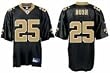 Reggie Bush Jersey: Reebok Black Replica #25 New Orleans Saints Jersey