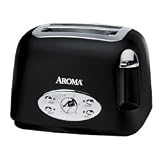 Aroma ATS-272MB 2-Slice Cool-Touch Toaster, Matte Black by