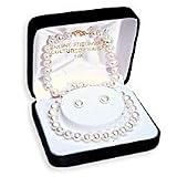 14k Gold, Cultured Freshwater Pearl Necklace/Earring Set
