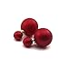 DDU(TM) 1 Pair Red- Charming Double Artificial Bead Earring Ear Stud