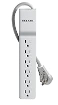 Belkin 6-Outlet Home/Office Surge Protector with Rotating Plug and 8' Cord