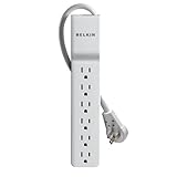 Belkin 6-Outlet Home/Office Surge Protector with Rotating Plug and 8' Cord