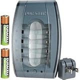 Duracell Mobile Charger With 2AA Pre Charged Rechargeable Nimh Batteries, CEF23DX2