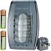 Duracell Mobile Charger With 2AA Pre Charged Rechargeable Nimh Batteries, CEF23DX2