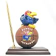 Kansas Jayhawks Desk Clock & Pen Set - College Athletics Sports Merchandise