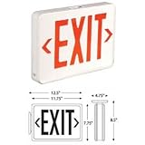 TCP 09114 - LED EXIT SIGN RED PLASTIC LED Exit Light