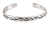 Celtic Knot Pattern Irish Thin Pewter Bracelet