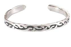 Celtic Knot Pattern Irish Thin Pewter Bracelet