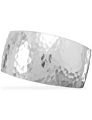 Sterling Silver 925 Hammered Wide Cuff Bracelet, Made in America