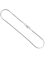 Sterling Silver Italian Snake Chain Necklaces & Bracelets light 1.2mm Nickel Free, Sizes 7 - 30 inch