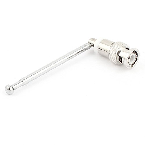 BNC Male Plug RF Connector 2 Sections Telescoping Antenna Aerial