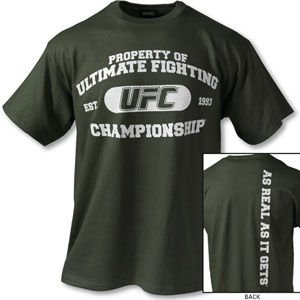 UFC Property Of UFC Green Logo Short Sleeve Tee