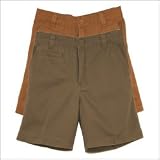 Boys Twill Flat Front Constructed Shorts